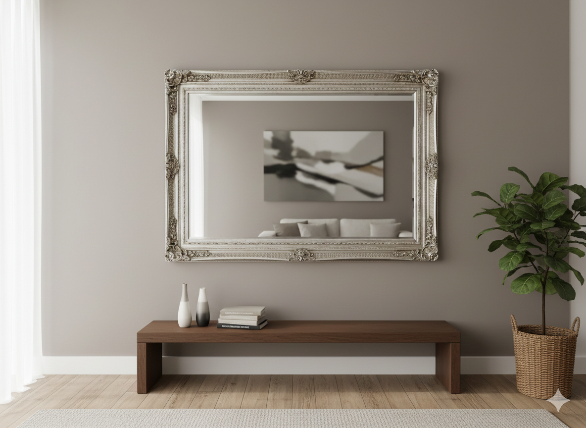 Wall mirror - Silver 2.16 m x 1.57 m - Image 2