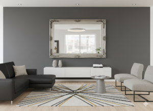 Wall mirror - Silver 2.16 m x 1.57 m