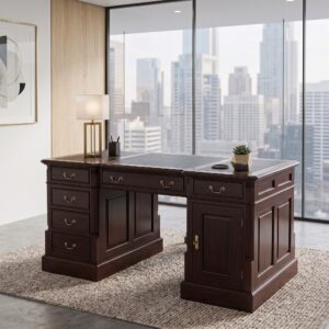 Writing desk teak wood 1,60 m