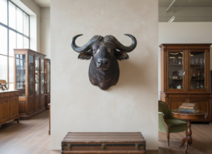 Hunting trophy Kaffir buffalo 1.00 m
