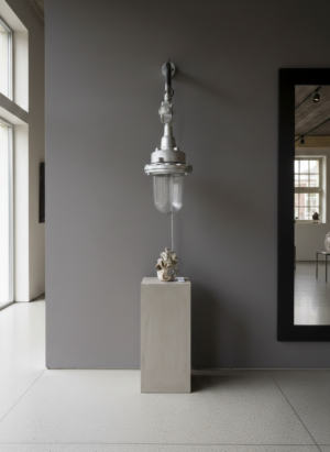 Industrial Wall Lamp Silver Ø 0.25 m