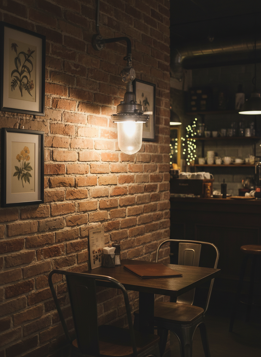 Industrial Wall Lamp Silver Ø 0.25 m - Image 2