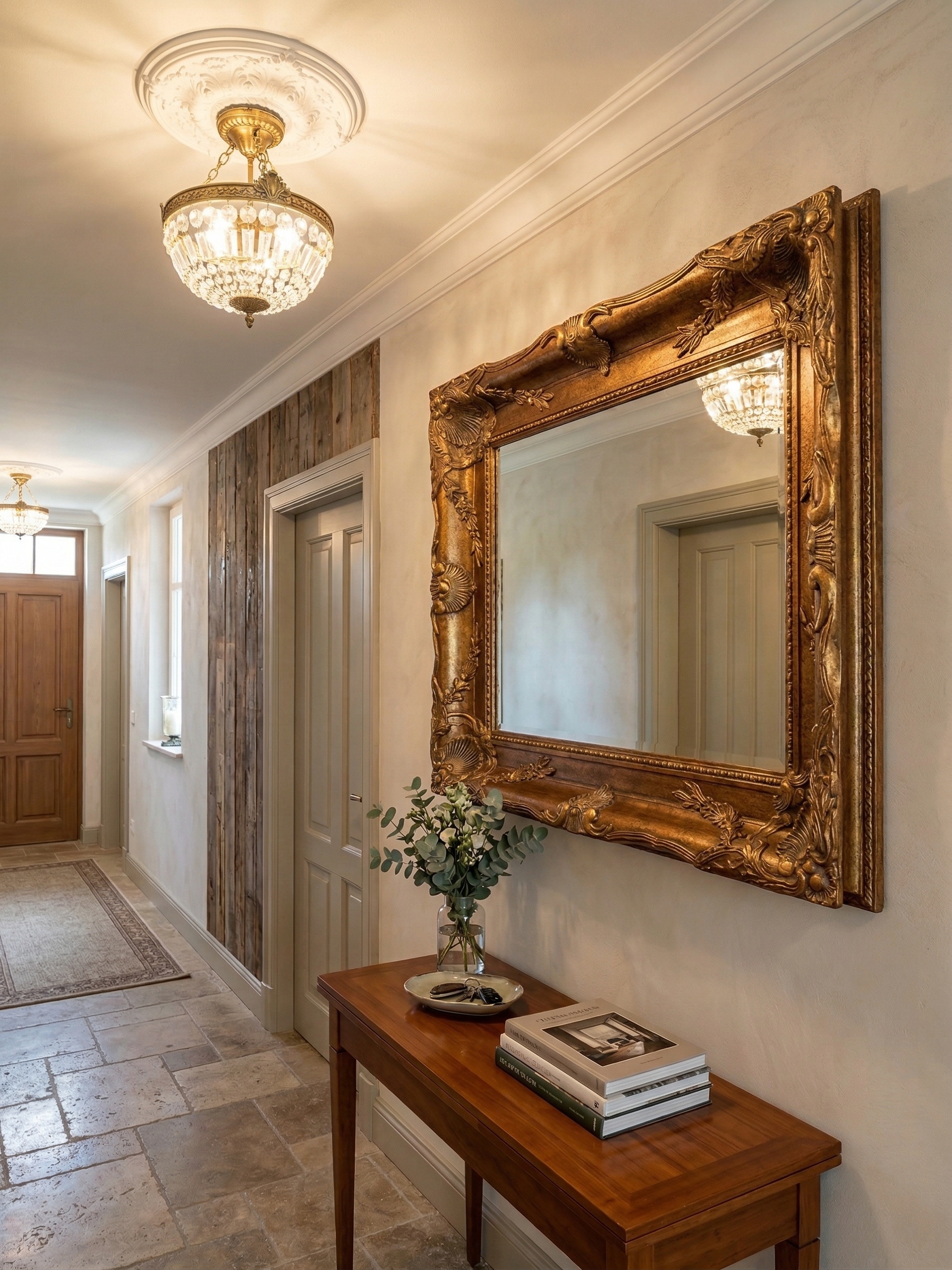 Wall Mirror Baroque 1.20 m x 0.90 m - Image 2