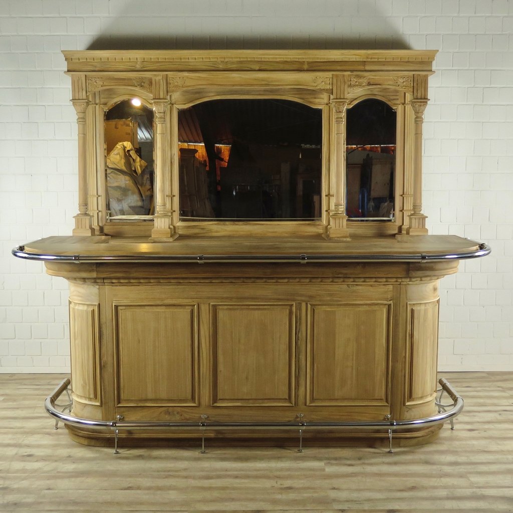 English Bar Counter Teak 2.60 m - Image 3