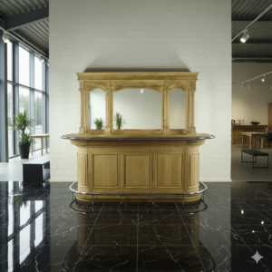 English Bar Counter Teak 2.60 m