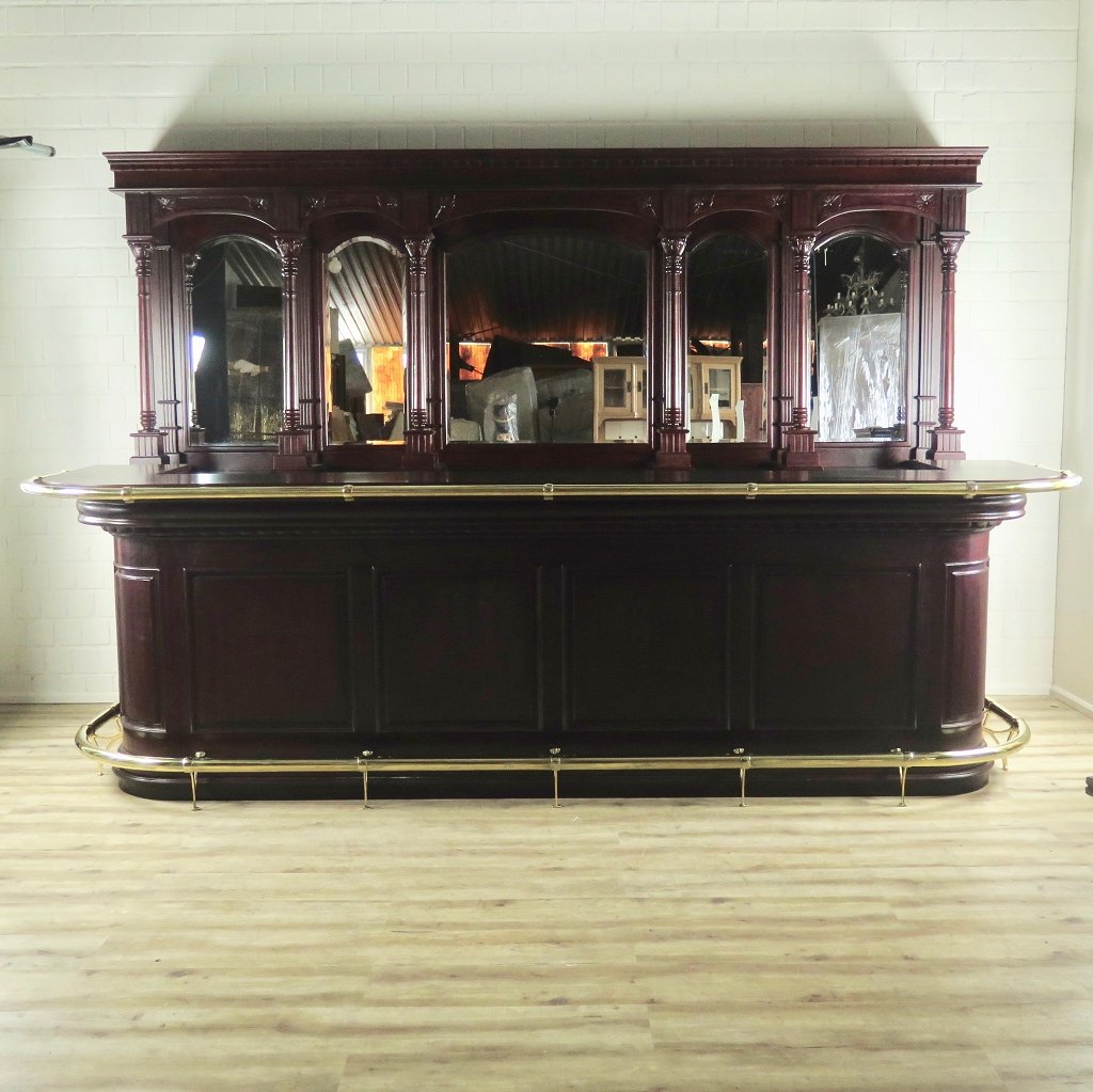 English Bar Counter Mahogany 3,60 m - Image 3
