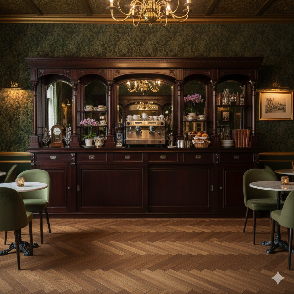 16856aE English Bar Mahagony Cabinet 3,60 m - Image 2