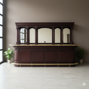 English Bar Counter Mahogany 3,60 m