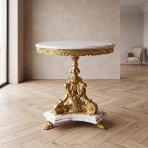 Table Baroque Style Ø 0,80 m - 17630E