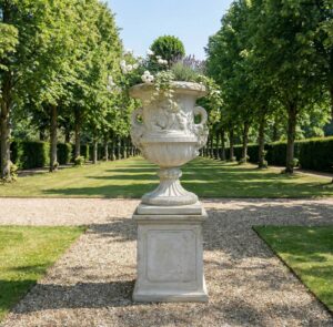 Vase on stone base 2,27m