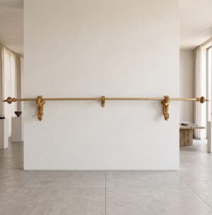 Curtain rail Baroque Style gold