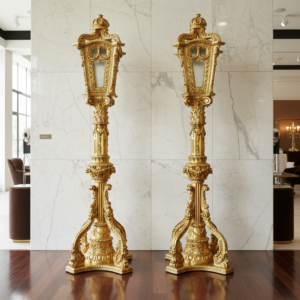 Street light Baroque Gold 2,60 m