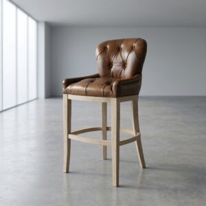 Chesterfield bar Leather - Brown