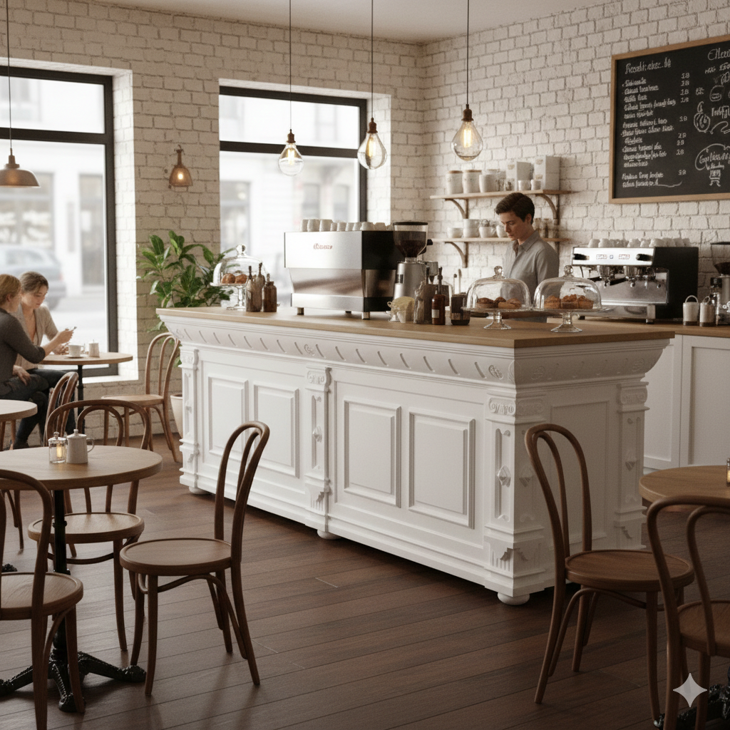 Counter Bella Elegance 2,80 m Teak wood - Image 2