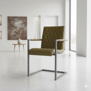 Chair Industrial Design Leather Lime