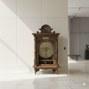 Clock Adler Gründerzeit 1880 Walnut wood