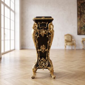 Pillar Marble Black/Gold 1,07 m