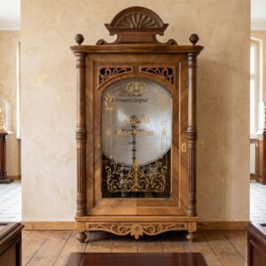 Music box Lochmann Musik-Automat Gründerzeit 1890 Walnut wood