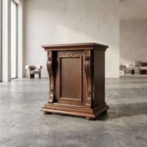 Bottom cabinet for a music box Gründerzeit 1880 Walnut wood