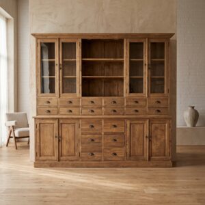 Apothecary  cabinet Teak wood 2,40 m