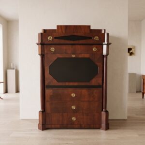 Secretary Biedermeier Mahogany 1840