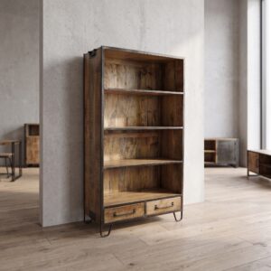 Bookcase mango wood 1,00 m