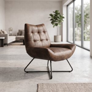 Chair Leather Brown 0,76 m
