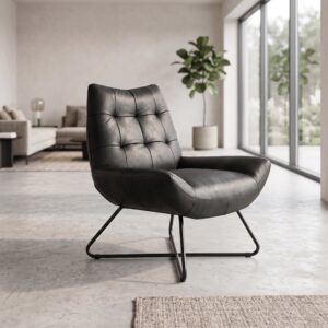 Chair Leather Anthracite 0,76 m