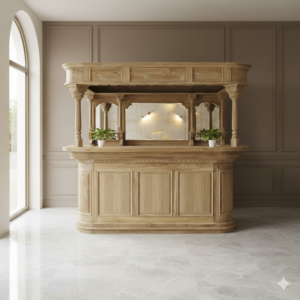 House bar teak wood 2,80 m