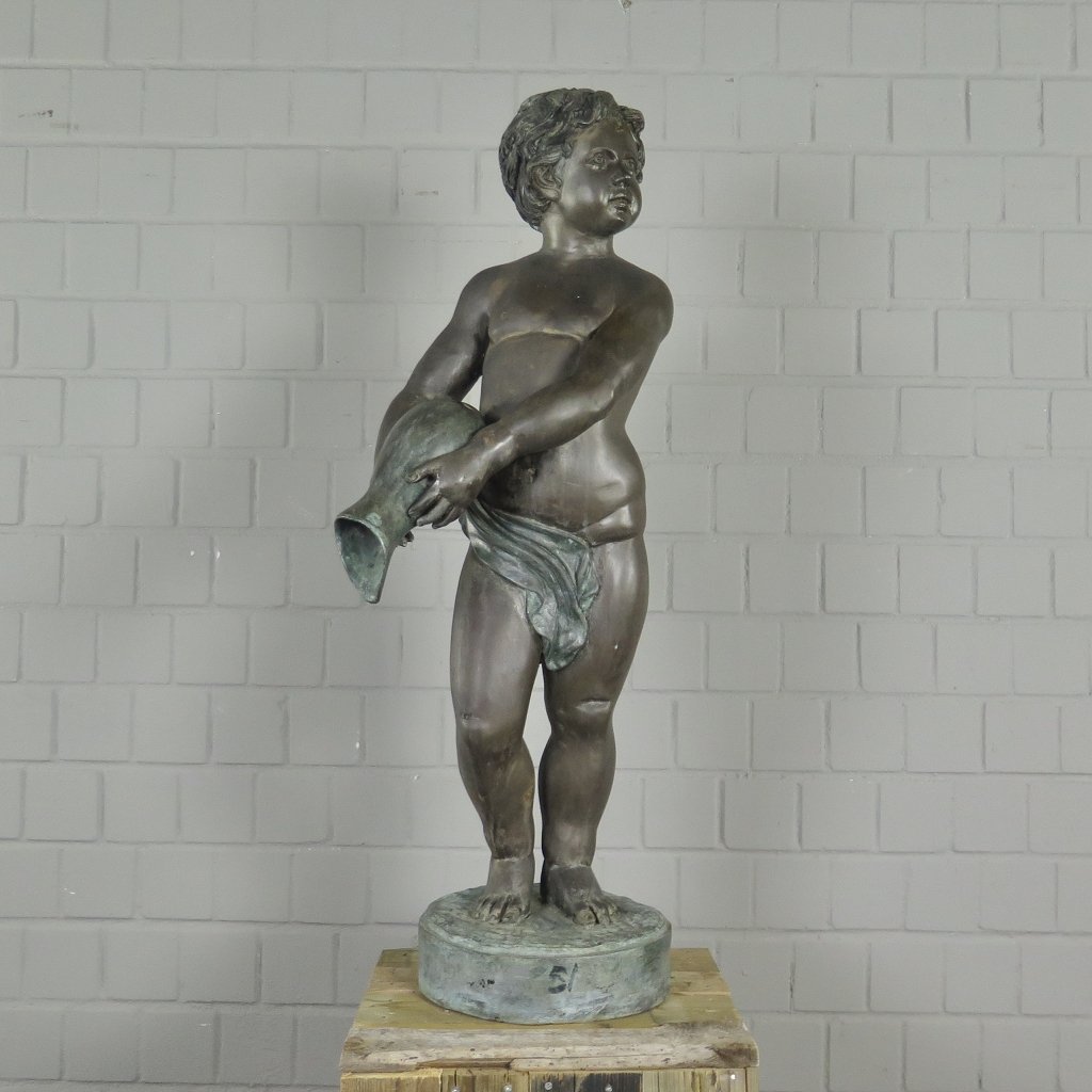 Fountain Boy with Amphora Bronze 1.08 m - Image 3