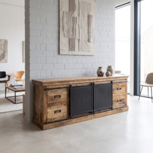 Lowboard TV unit Mango wood 1.80 m