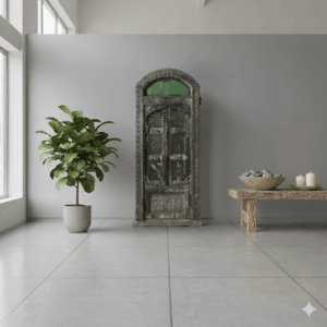 Jugendstil 1900 Teak Window