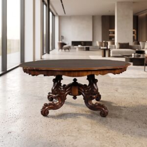 Table New Baroque 1970 Mahogany
