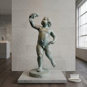 Fountain Boy with Fish Bronze 0.70 m