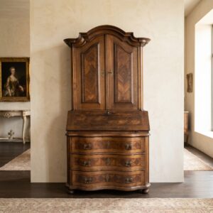 Baroque Secretaire 1780 Oak Walnut