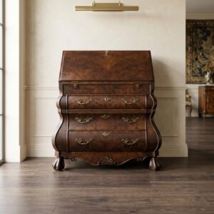 Secretary Baroque Style 1960 Walnut