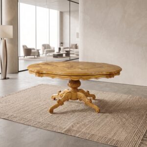 Coffee Table Gründerzeitstil 1.50 m x 0.90 m Ash Wood