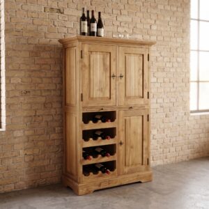 Wine Cabinet Teak 1.01 m