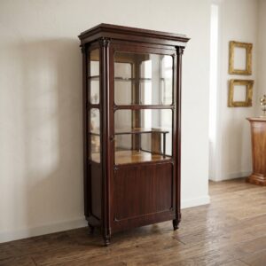 Showcase Biedermeier 1830 Mahogany