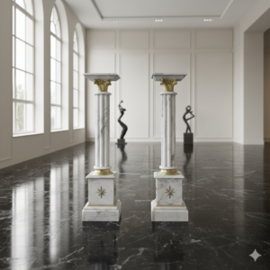 Columns Marble White 1.05 m