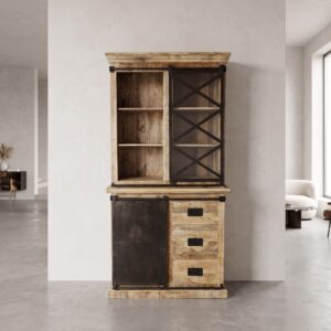 Bookcase Mango Wood 1,00 m