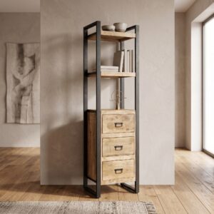 Cupboard Bookshelf Mango wood 0.55 m