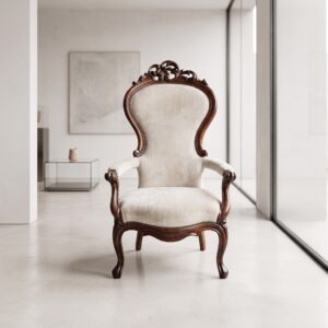 Armchair Biedermeier 1860 Walnut