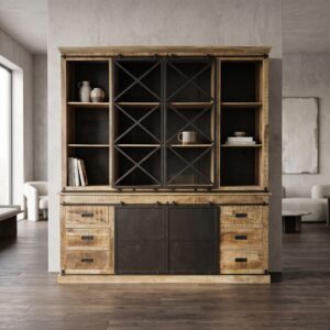 Bookcase Mango Wood 2,00 m