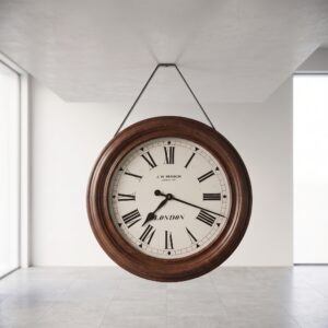Station Clock Mahogany Ø 0.54 m