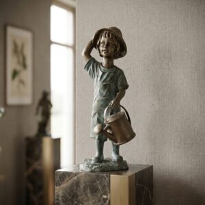 Fountain Child with Watering Can Bronze 0.70 m