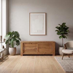 TV-Cabinet Lowboard Sideboard Teak 1,35 m