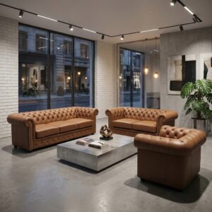 Chesterfield Sofas Leather Cognac