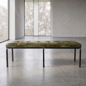 Bench Sofa Industrial Design Leather 1.40 m