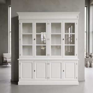 Bookcase White  2,05 m Pine